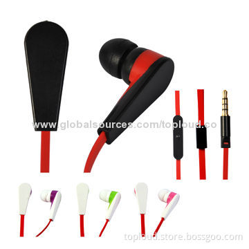 Fashionable In-ear Earphones, 3.5mm Gold-plated Plug